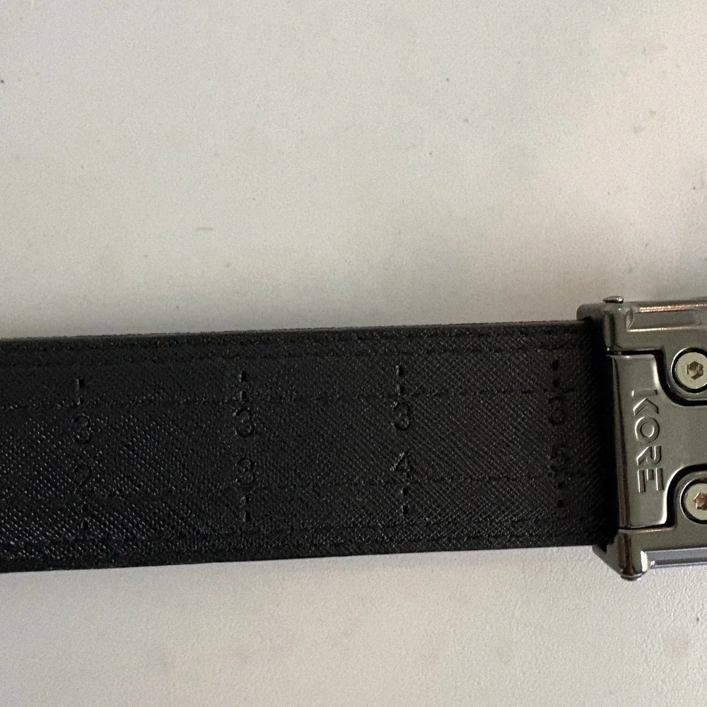 Kore Essentials Tactical Power Core Belt Black Ratchet Size 28 - 35 Adjustable